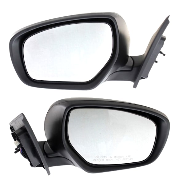 Driver and Passenger Side Mirror, Power Adjust, Non-Heated, Manual Folding, Paintable, No Signal Light, No Memory, No Puddle Light, No Auto-Dimming, No Blind Spot Feature