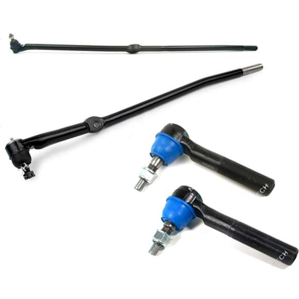 SET-MEMDS1460-F Front, Driver and Passenger Side, Inner and Outer Tie Rod End, 4WD, Supreme Series