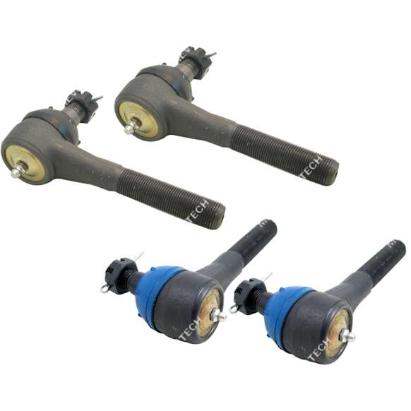 SET-MEMES2120R-F Front, Driver and Passenger Side, Inner and Outer Tie Rod End, Supreme Series