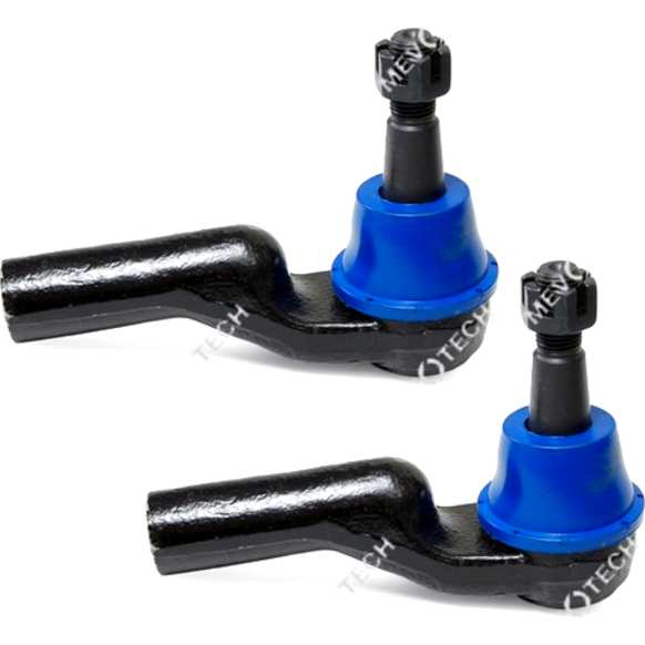 SET-MEMES3307RL-2 Front, Driver and Passenger Side, Outer Tie Rod End, Supreme Series