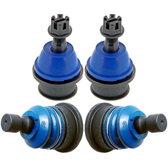 SET-MEMK6663-F Front, Driver and Passenger Side, Upper and Lower Ball Joint Supreme Series