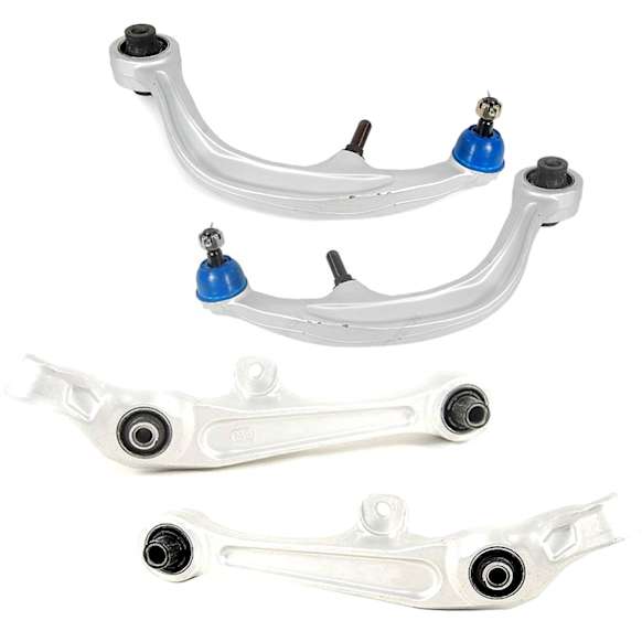 SET-MEMS30165-F Front, Driver and Passenger Side, Lower, Rearward Control Arm, Coupe, Supreme Series