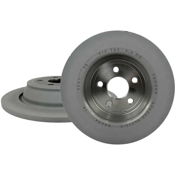 SET-MIBRRF393-2 Rear Brake Disc, Plain Surface, 5 Lugs