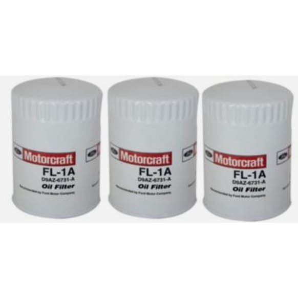 SET-MIFL1A Motorcraft OE Replacement Oil Filter - Canister, Direct Fit, Set of 3