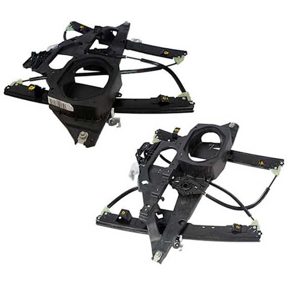 SET-MIWLR9 Front, Driver and Passenger Side Motorcraft OE Replacement Power Window Regulator, Without Motor