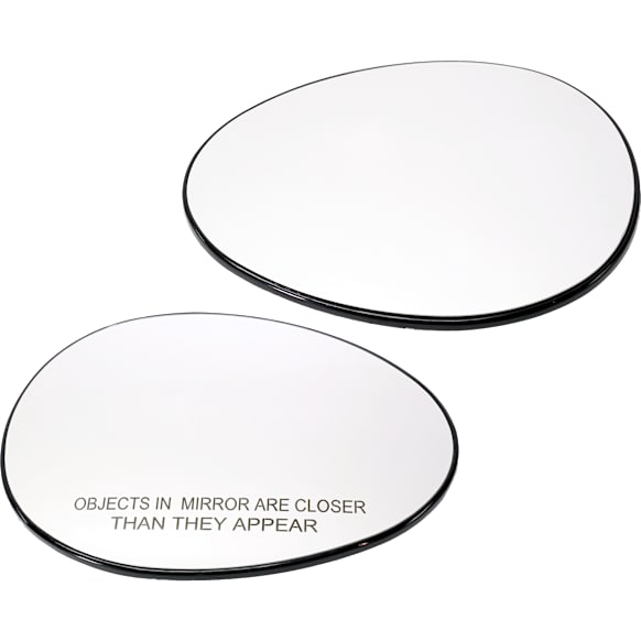 Driver and Passenger Side Mirror Glass, Heated, No Blind Spot Feature, No Turn Signal Light