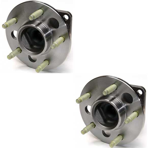 SET-MO512003-2 Rear, Driver and Passenger Side Wheel Hub, 5 Lugs, With Bearing, FWD, Problem Solver Series
