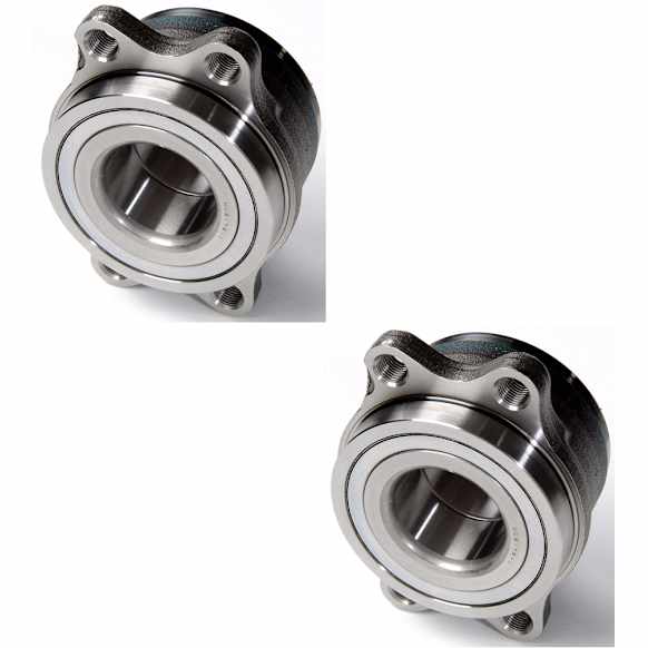 SET-MO512183-2 Rear, Driver and Passenger Side Wheel Hub, Bearing included, AWD, Problem Solver Series