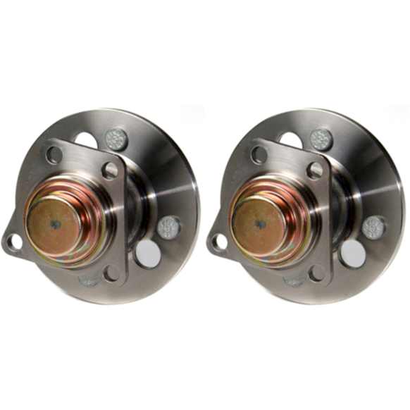 SET-MO512365-2 Rear, Driver and Passenger Side Wheel Hub, 5 Lugs, With Bearing,, Problem Solver Series