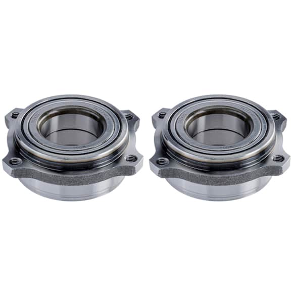 SET-MO512433-2 Rear, Driver and Passenger Side Wheel Hub, 4 Lugs, Bearing included,, Problem Solver Series