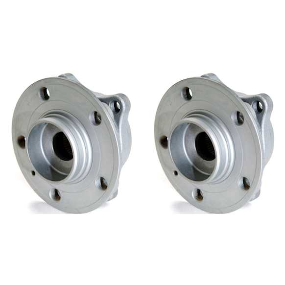 SET-MO513194-2 Front, Driver and Passenger Side Wheel Hub, 5 Lugs, With Bearing,, Problem Solver Series