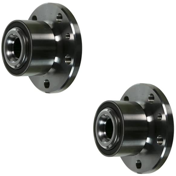 SET-MO513328-2 Front, Driver and Passenger Side Wheel Hub, 5 Lugs, With Bearing,, Problem Solver Series