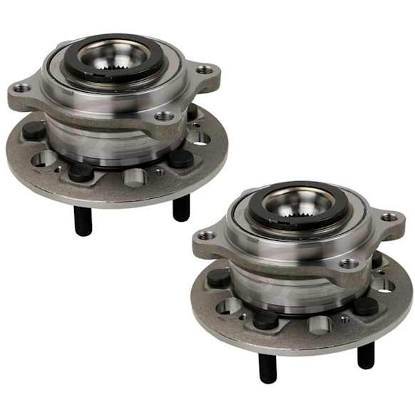 SET-MO513419-2 Front Wheel Hub, 5 Lugs, With Bearing, Sensor Not Included, AWD