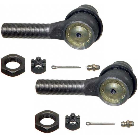 SET-MOES3198RL-2 Front, Driver and Passenger Side, Outer Tie Rod End