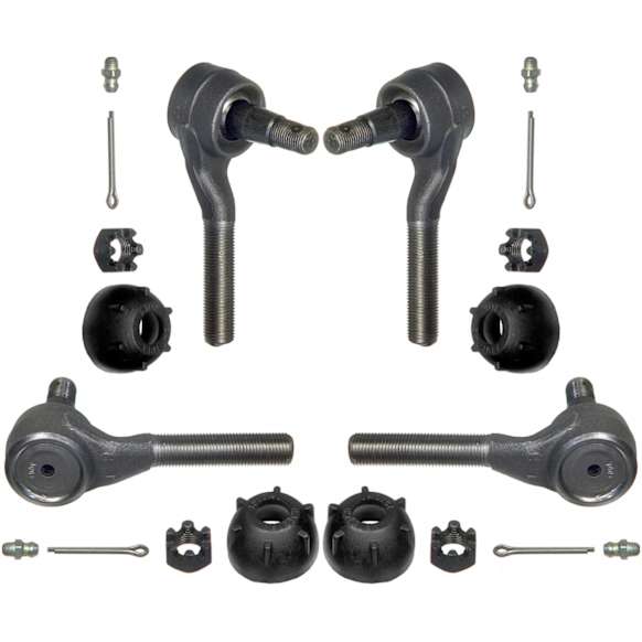 SET-MOES319R Front, Driver and Passenger Side, Inner and Outer Tie Rod End