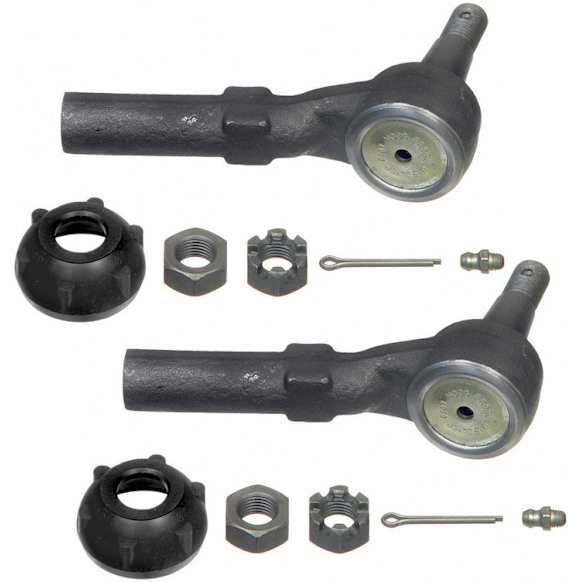 SET-MOES3302RL-2 Front, Driver and Passenger Side, Outer Tie Rod End