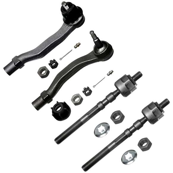 SET-MOES3331R Front, Driver and Passenger Side, Inner and Outer Tie Rod End
