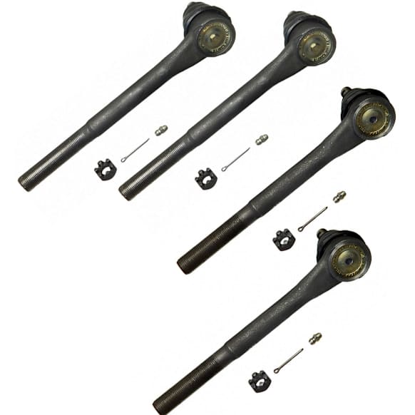 SET-MOES3380T Front, Driver and Passenger Side, Inner and Outer Tie Rod End