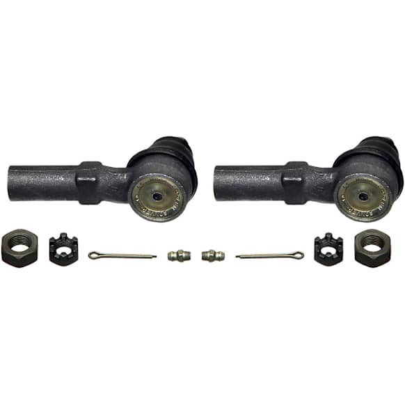 SET-MOES3438 Front, Driver and Passenger Side, Outer Tie Rod End