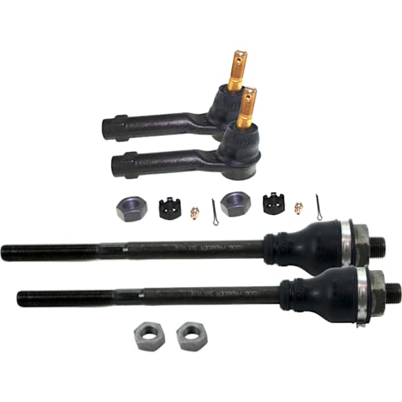 SET-MOES3488 Front, Driver and Passenger Side, Inner and Outer Tie Rod End