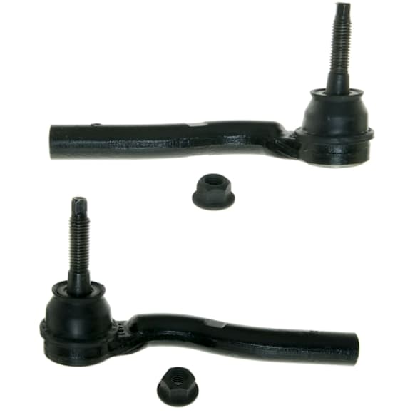 SET-MOES3586 Front, Driver and Passenger Side, Outer Tie Rod End, RWD