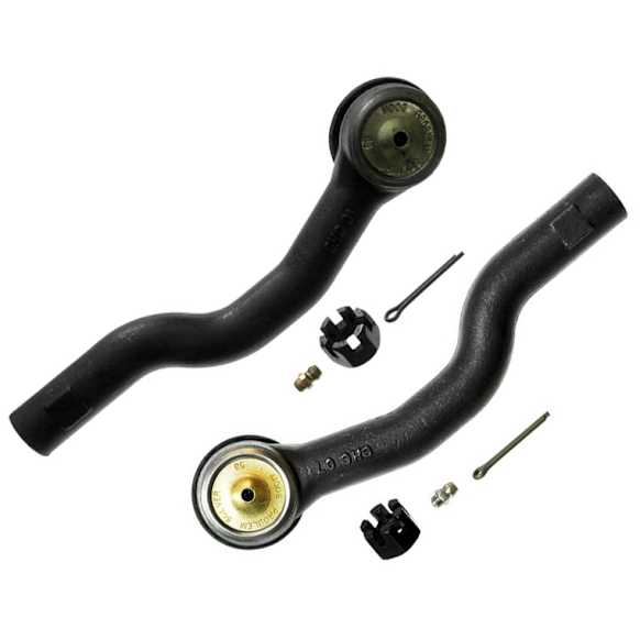 SET-MOES800032 Front, Driver and Passenger Side, Outer Tie Rod End