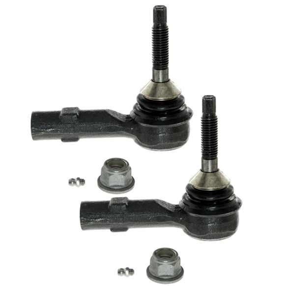 SET-MOES800222-F Front, Driver and Passenger Side, Outer Tie Rod End