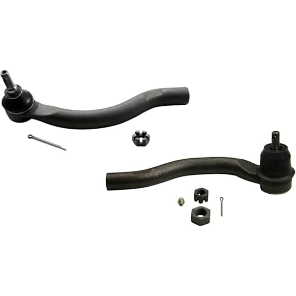 SET-MOES80288 Front, Driver and Passenger Side, Outer Tie Rod End