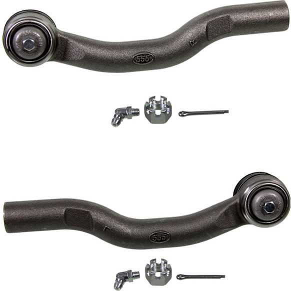SET-MOES80602 Front, Driver and Passenger Side, Outer Tie Rod End, FWD