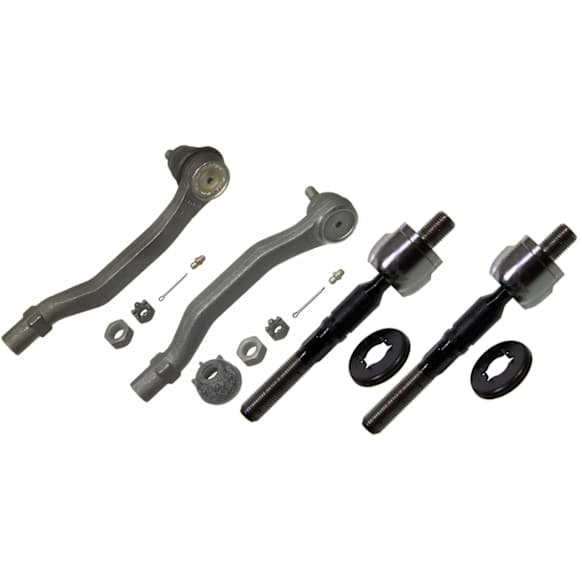 SET-MOEV423 Front, Driver and Passenger Side, Inner and Outer Tie Rod End, FWD