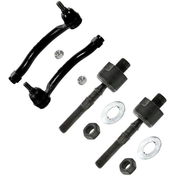 SET-MOEV80210 Front, Driver and Passenger Side, Inner and Outer Tie Rod End