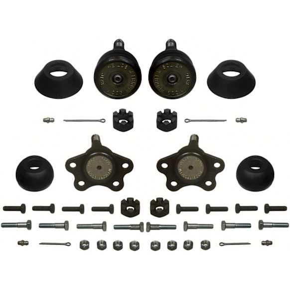 SET-MOK6445-F Front, Driver and Passenger Side, Upper and Lower Ball Joint Problem Solver Series