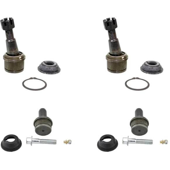 SET-MOK80197-F Front, Driver and Passenger Side, Upper and Lower Ball Joint