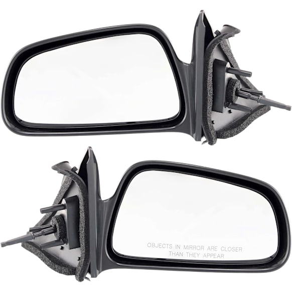 Driver and Passenger Side Mirrors, Manual Adjust, Non-Folding, Non-Heated, Paintable, No Signal Light, No Memory, No Puddle Light, No Auto-Dimming, No Blind Spot Feature
