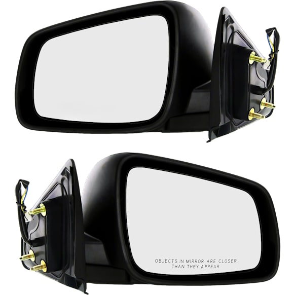 Driver and Passenger Side Mirrors, Power, Manual Folding, Non-Heated, Textured Black, No Signal Light, No Memory, No Puddle Light, No Auto-Dimming, No Blind Spot Feature