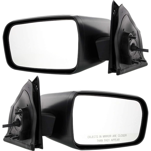 Driver and Passenger Side Mirror, Power Adjust, Non-Heated, Non-Folding, Textured Black, No Signal Light, No Memory, No Puddle Light, No Auto-Dimming, No Blind Spot Feature