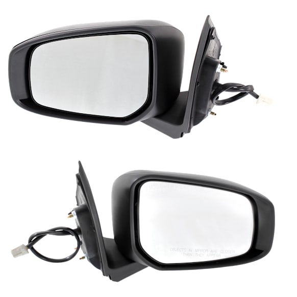 Driver and Passenger Side Mirrors, Power, Manual Folding, Non-Heated, Paintable, In-housing Signal Light, No Memory, No Puddle Light, No Auto-Dimming, No Blind Spot Feature
