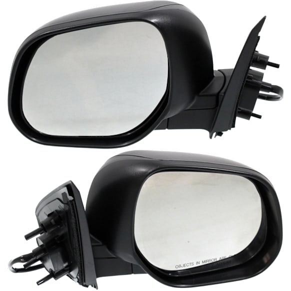 2014 Mitsubishi Outlander Sport - Driver and Passenger Side Mirror, Power Adjust, Heated, Paintable, Manual Folding, No Signal Light, No Blind Spot Feature, No Memory, No Puddle Light, No Auto-Dimming, Sport Utility