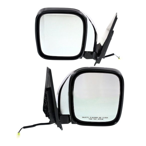 Driver and Passenger Side Mirrors, Power, Manual Folding, Heated, Chrome, No Signal Light, No Memory, No Puddle Light, No Auto-Dimming, No Blind Spot Feature