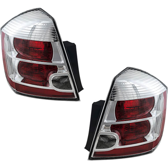 Driver and Passenger Side Halogen Tail Light, With bulb(s), OE Replacement
