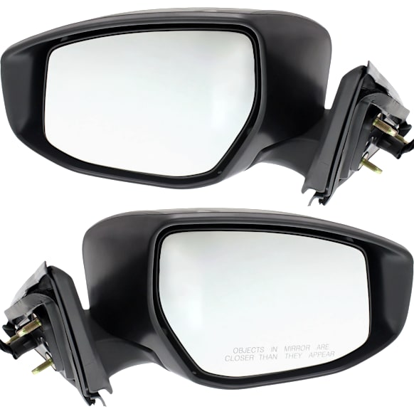 Driver and Passenger Side Mirrors, Power, Manual Folding, Non-Heated, Paintable, In-housing Signal Light, No Memory, No Puddle Light, No Auto-Dimming, No Blind Spot Feature