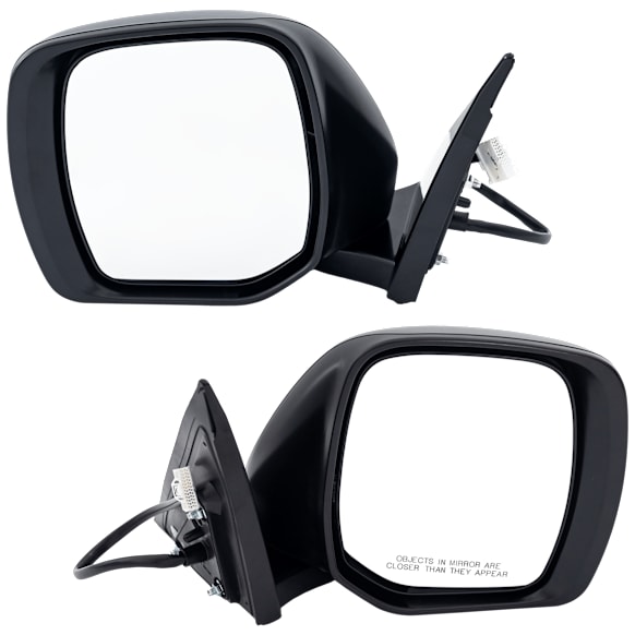 2020 Nissan Armada - Driver and Passenger Side Mirror, Power Adjust, Non-Heated, Paintable, Power Folding, In-housing Signal Light, With Blind Spot Detection in Glass, No Memory, No Puddle Light, No Auto-Dimming
