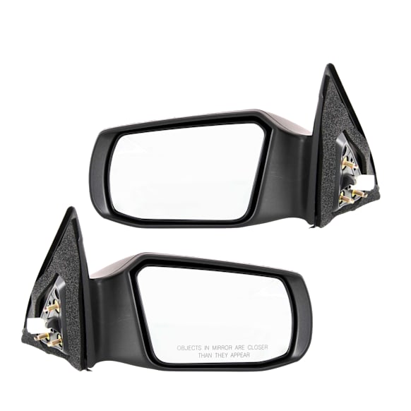 2008 Nissan Altima S - Driver and Passenger Side Mirror, Power Adjust, Non-Heated, Paintable, Non-Folding, No Signal Light, No Blind Spot Feature, No Memory, No Puddle Light, No Auto-Dimming, Sedan
