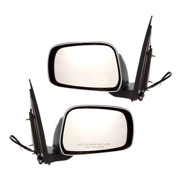 Driver and Passenger Side Mirrors, Power, Manual Folding, Non-Heated, Chrome, No Signal Light, No Memory, No Puddle Light, No Auto-Dimming, No Blind Spot Feature