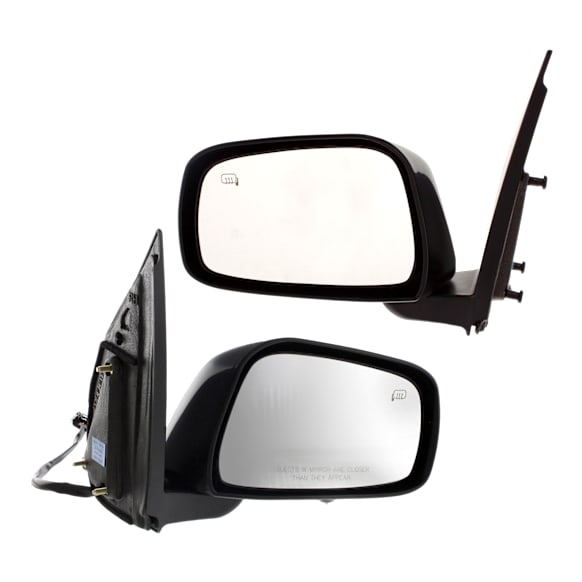 2011 Nissan Xterra PRO-4X - Driver and Passenger Side Mirror, Power Adjust, Heated, Paintable, Manual Folding, No Signal Light, No Blind Spot Feature, With Memory, No Puddle Light, No Auto-Dimming, Sport Utility