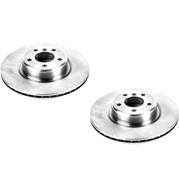 SET-P15EBR1402-2 Front Brake Disc, Plain Surface, Vented, 5 Lugs,, Autospecialty By Powerstop