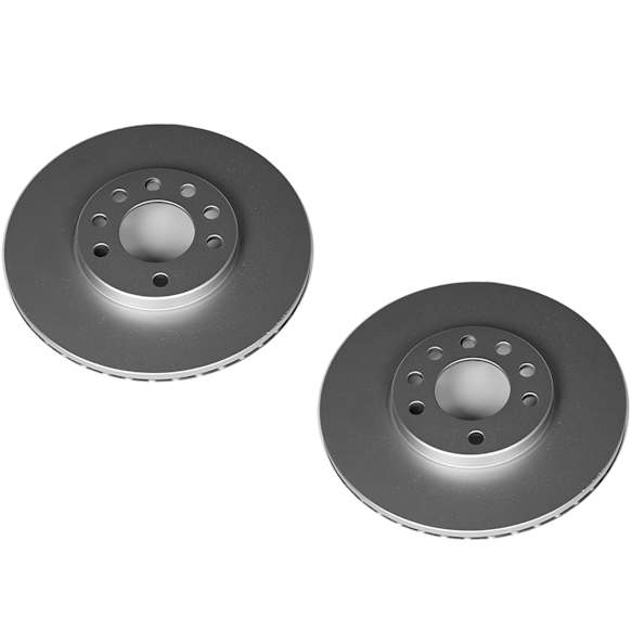 SET-P15EBR613EVC-2 Front Brake Disc, Plain Surface, Vented, 5 Lugs,, Evolution Geomet Coated High Carbon
