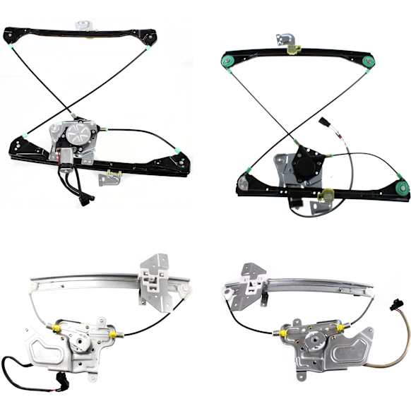 Sedan Front and Rear, Driver and Passenger Side Power Window Regulator, With Motor