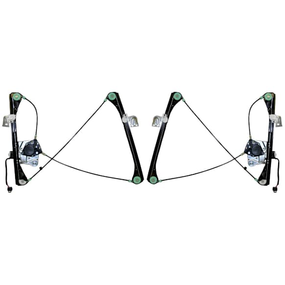 1999-2005 Pontiac Grand Am - Coupe Front, Driver and Passenger Side Power Window Regulator, With Motor