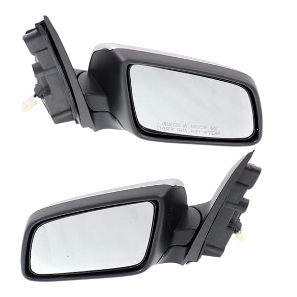 2011-2014 Chevrolet Caprice - Driver and Passenger Side Mirrors, Power, Manual Folding, Non-Heated, Chrome, No Signal Light, No Memory, No Puddle Light, No Auto-Dimming, No Blind Spot Feature